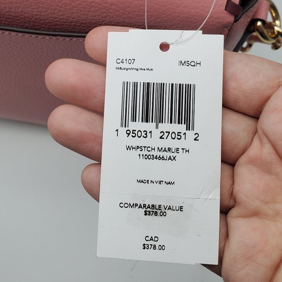 Coach Bags Coach Marlie Top Handle Satchel With Whipstitch C47